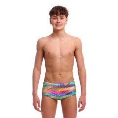 Дитячі плавки Funky Trunks Boy's Sidewinder Trunks Static Stack (FTS015B72069) розмір 28 (12-13 років)