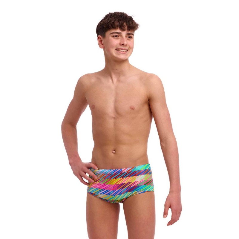 Дитячі плавки Funky Trunks Boy's Sidewinder Trunks Static Stack (FTS015B72069) розмір 26 (10-11 років)