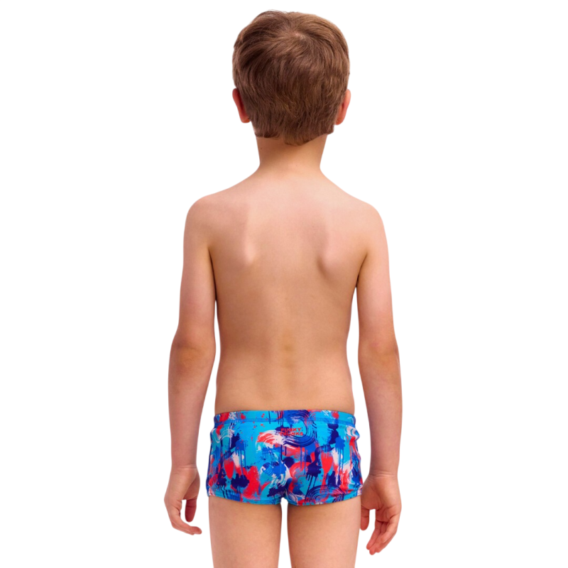 Дитячі плавки Funky Trunks Toddler Boy's Printed Trunks Messy Messy Messy (FTS002B72252) розмір (5 років) сині