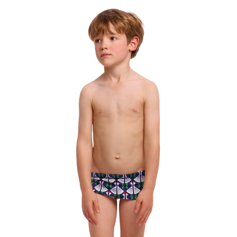 Дитячі плавки Funky Trunks Toddler Boy's Printed Trunks Sitting Duck (FTS002B72174) розмір (5 років) сині