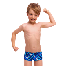 Дитячі плавки Funky Trunks Toddler Boy's Printed Trunks UnderOver (FTS002B72250) розмір (4 роки) сині