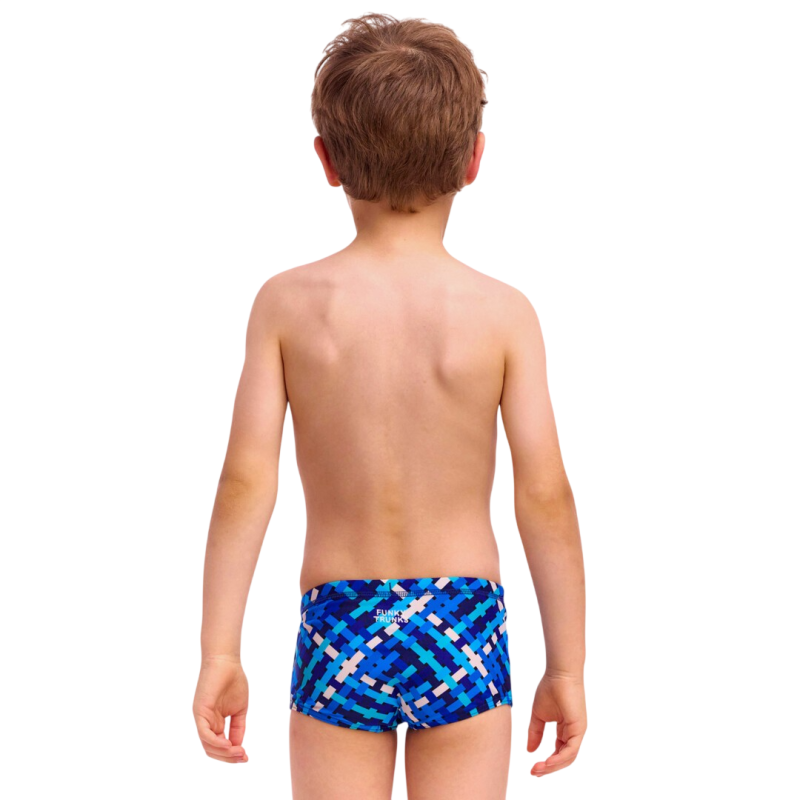 Дитячі плавки Funky Trunks Toddler Boy's Printed Trunks UnderOver (FTS002B72250) розмір (7 років) сині