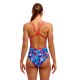 Жіночий купальник Funkita Ladies Single Strap One Piece Messy Messy Messy (FKS030L72252) розмір 6 синій