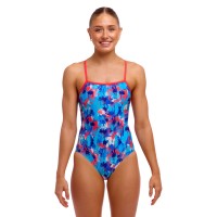 Женский купальник Funkita Ladies Single Strap One Piece Messy (FKS030L72252) размер 12 синий
