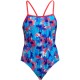Жіночий купальник Funkita Ladies Single Strap One Piece Messy Messy Messy (FKS030L72252) розмір 6 синій