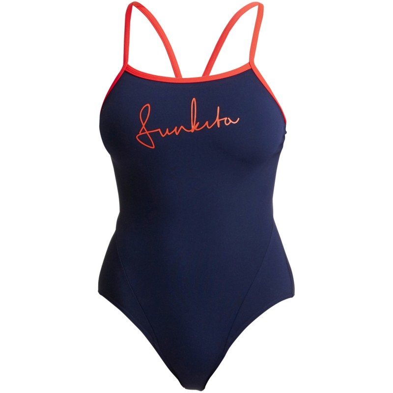 Жіночий купальник Funkita Ladies Single Strap One Piece Ocean Fire (FKS030L02324) розмір 8 синій