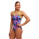 Жіночий купальник Funkita Ladies Single Strap One Piece Wet Wave (FKS030L72221) розмір 6 синій