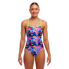 Жіночий купальник Funkita Ladies Single Strap One Piece Wet Wave (FKS030L72221) розмір 6 синій