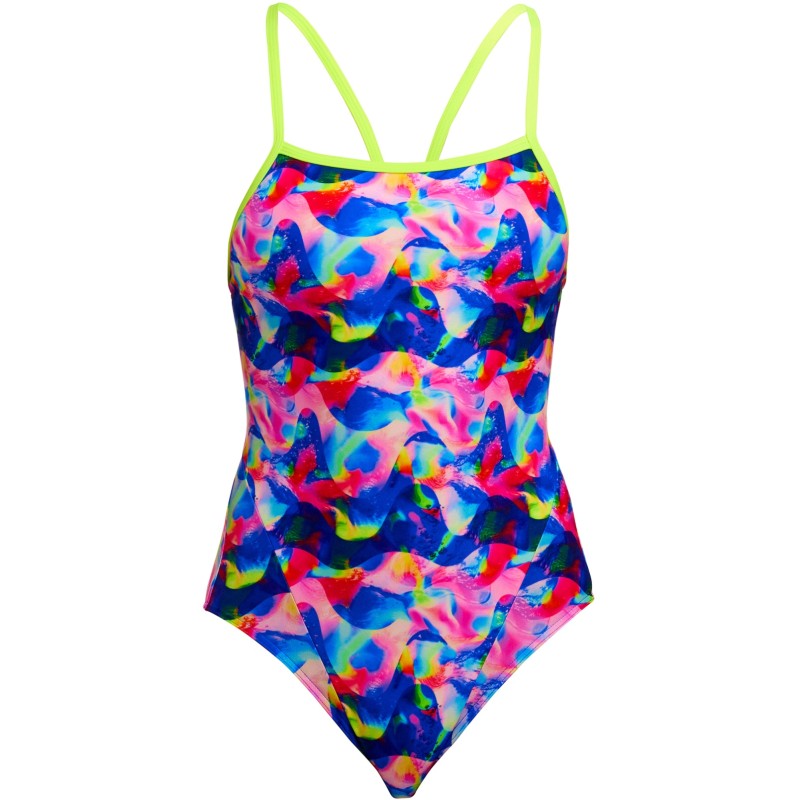 Жіночий купальник Funkita Ladies Single Strap One Piece Wet Wave (FKS030L72221) розмір 8 синій