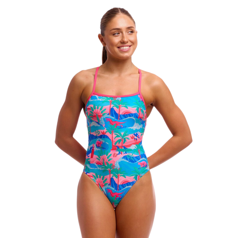 Жіночий купальник Funkita Ladies Strapped In One Piece Duck Dudette (FKS034L72153) розмір 10 ,блакитний