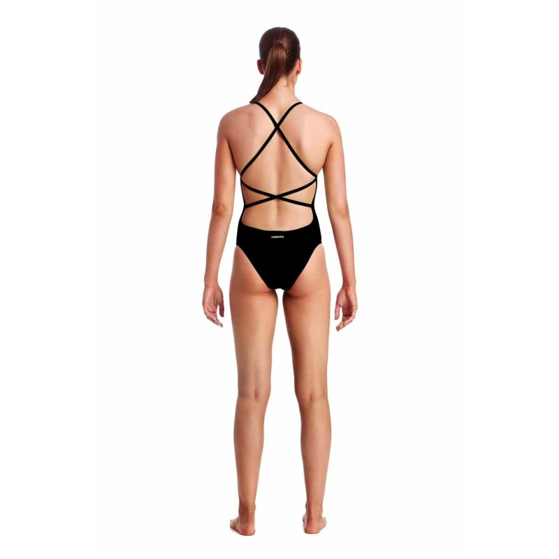 Жіночий купальник Funkita Ladies Strapped In One Piece Still Black (FKS034L00470) розмір 10 чорний