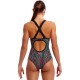 Жіночий купальник Funkita Ladies Eclipse One Piece Spiro Mint (FKS067L72095) розмір 10 чорний
