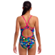 Дитячий купальник Funkita Girl's Diamond Back One Piece Birdie Wordie (FKS033G72248) з папугами розмір 10 (10-11 років)