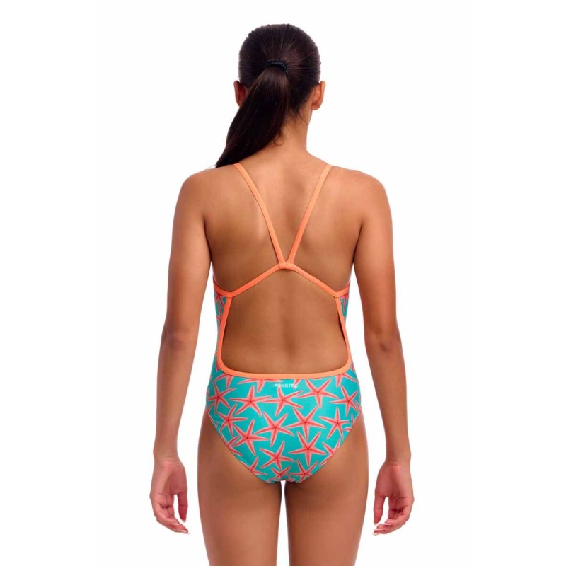 Дитячій купальник для плавання Funkita Girl's Single Strap One Piece Star Party (FKS030G72219) розмір 12 із зірочками