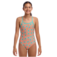 Дитячій купальник для плавання Funkita Girl's Single Strap One Piece Stars Below (FKS030G72220) розмір 12 із зірочками