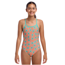 Дитячій купальник для плавання Funkita Girl's Single Strap One Piece Stars Below (FKS030G72220) розмір 8 із зірочками
