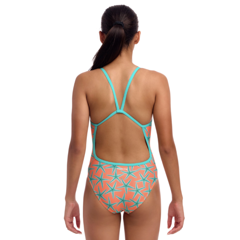 Дитячій купальник для плавання Funkita Girl's Single Strap One Piece Stars Below (FKS030G72220) розмір 10 із зірочками