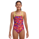 Дитячий купальник для плавання Funkita Girl's Tie Me Tight One Piece Wriggle Walls (FKS036G72223) розмір 12 червоний