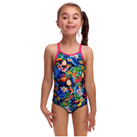 Детский купальник для плавания Funkita Toddler Girl's Printed One Piece Birdie Wordie (FKS022G72248) на 7 лет с туканами