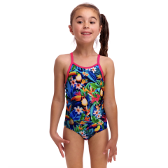 Дитячий купальник для плавання Funkita Toddler Girl's Printed One Piece Birdie Wordie (FKS022G72248) на 7 років з туканами