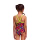 Дитячий купальник для плавання Funkita Toddler Girl's Printed One Piece Swan City (FKS022G72231) на 6 років з лебедями