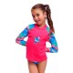 Дитячий сонцезахисний реглан для плавання (футболка з довгим рукавом) Toddler Girl's Zippy Rashie & Brief (FKS059G72153) на 3 роки 