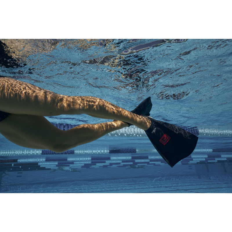 Ласти для плавання короткі із відкритою п'ятою SPEEDO DMC ELITE MAX FIN (8-00536300334) чорні розмір 47-48 (XL)