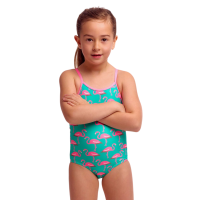 Дитячий купальник для плавання Funkita Toddler Girl's Printed One Piece Go Flamingo!  (FKS022G00547) на 5 років з фламінго