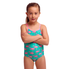 Дитячий купальник для плавання Funkita Toddler Girl's Printed One Piece Go Flamingo!  (FKS022G00547) на 4 роки з фламінго