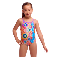 Детский купальник для плавания Funkita Toddler Girl's Printed One Piece Kulin Colour (FKS022G72299) на 7 лет розовый