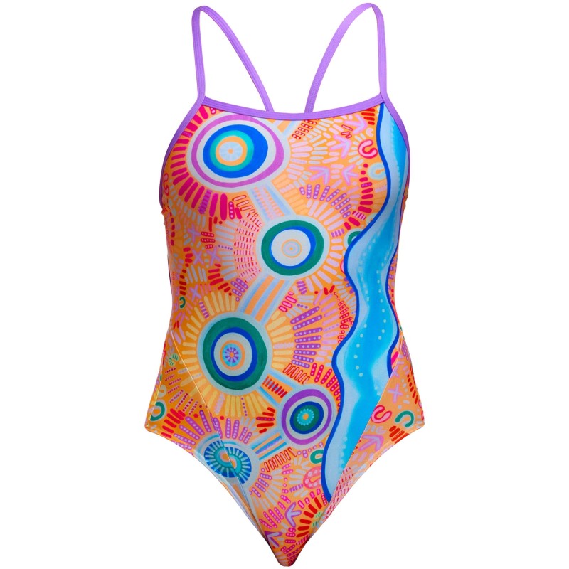 Жіночий купальник Funkita Ladies Single Strap One Piece Kulin Colour (FKS030L72299) розмір 8 рожевий