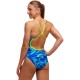 Жіночий купальник Funkita Ladies Single Strap One Piece Storm Chaser (FKS030L72307) розмір 8 синій