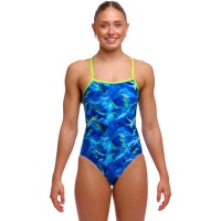 Жіночий купальник Funkita Ladies Single Strap One Piece Storm Chaser (FKS030L72307) розмір 12 синій