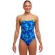 Жіночий купальник Funkita Ladies Single Strap One Piece Storm Chaser (FKS030L72307) розмір 12 синій