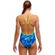 Жіночий купальник Funkita Ladies Single Strap One Piece Storm Chaser (FKS030L72307) розмір 12 синій