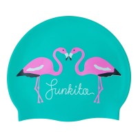 Шапочка для плавания Funkita Silicone Swimming Cap Go Flamingo! (FS997230400) голубая из фламинго