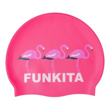 Шапочка для плавання Funkita Silicone Swimming Cap Flaming Go Gos (FS997230500) рожева з фламінго