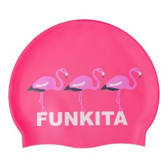 Шапочка для плавання Funkita Silicone Swimming Cap Flaming Go Gos (FS997230500) рожева з фламінго