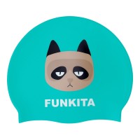 Шапочка для плавания Funkita Silicone Swimming Cap Still Grumpy (FS997233700) голубая