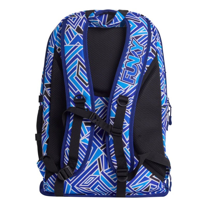 Рюкзак для плавания Funky Elite Squad Backpack Blue Bits (FYG003N72291) 36 литров, синий