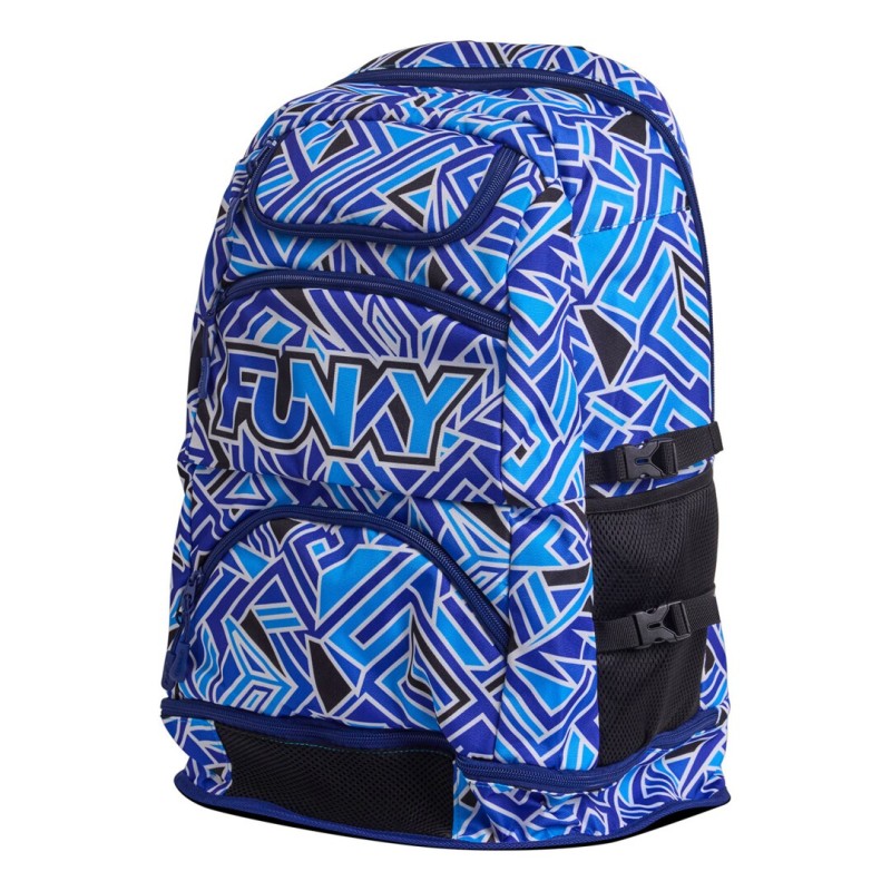 Рюкзак для плавания Funky Elite Squad Backpack Blue Bits (FYG003N72291) 36 литров, синий