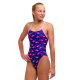 Дитячий купальник Funkita Girl's Diamond Back One Piece Flocked Up (FKS033G72303) з фламінго розмір 12 (12-13 років)