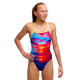 Дитячий спортивний купальник Funkita Girl's Tie Me Tight One Piece Sunset Delight (FKS036G72302) розмір 12 синій