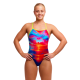 Жіночий купальник Funkita Ladies Tie Me Tight One Piece Sunset Delight (FKS036L72302) розмір 12 червоно синій