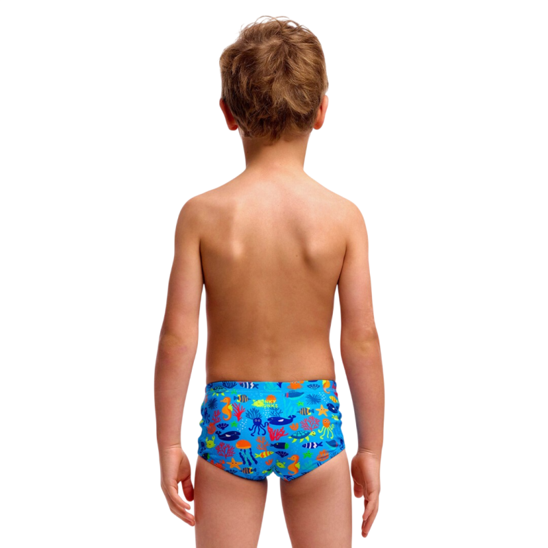 Дитячі плавки Funky Trunks Toddler Boy's Printed Trunks Fish Food (FTS002B72103) розмір (5 років) сині
