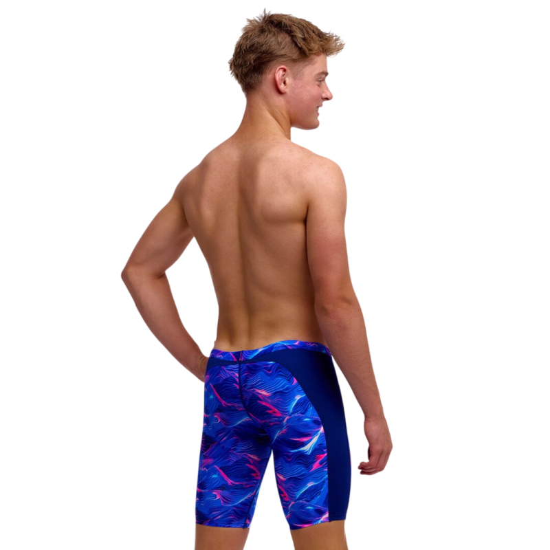 Дитячі плавки довгі джамери для плаванння Funky Trunks Boy's Training Jammers Rising Tide (FTS003B72306) розмір 26 (10-11 років) фіолетовий 