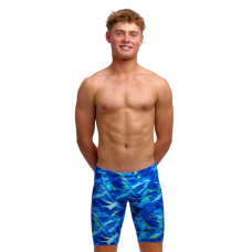 Дитячі плавки довгі джамери для плаванння Funky Trunks Boy's Training Jammers Storm Chaser (FTS003B72307) розмір 24 (8-9 років) сині 