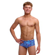 Дитячі плавки Funky Trunks Boy's Sidewinder Trunks Blue Bits (FTS015B72291) розмір 24 (8-9 років) блакитний