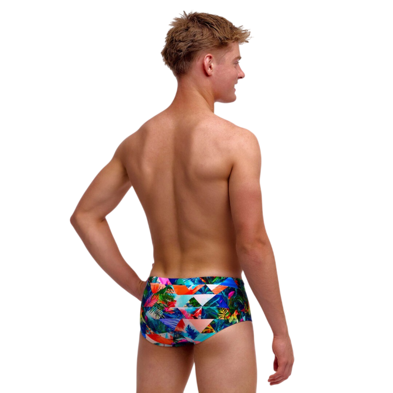 Дитячі плавки Funky Trunks Boy's Sidewinder Trunks Palm Prism  (FTS015B72297) розмір 26 (10-11 років) з пальмами