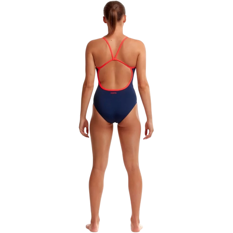 Жіночий купальник Funkita Ladies Single Strap One Piece Ocean Fire (FKS030L02324) розмір 12 синій